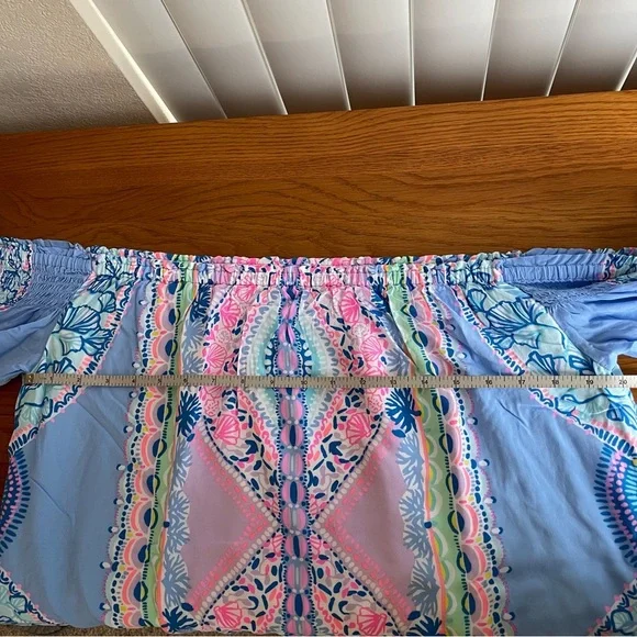 Lilly Pulitzer Fawna Dress Seaside Shindig Size M - Picture 12 of 16